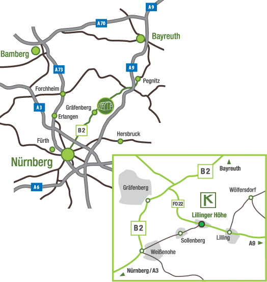 Anfahrt Kurt Kropf Gew&auml;chshaus